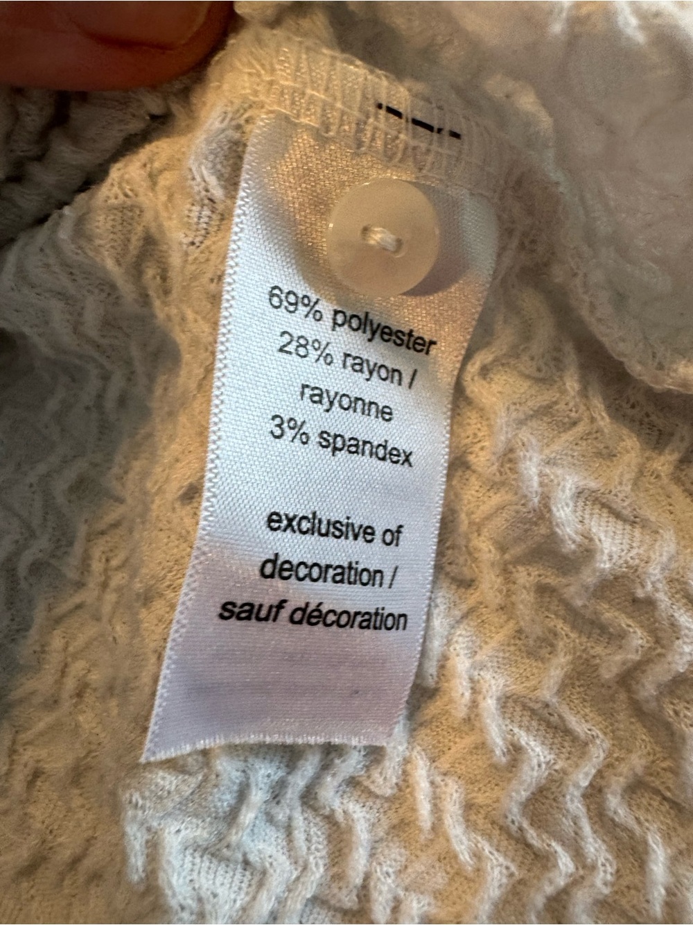 Maurices White Smocked Ruffle Tank Top - Picture 3 of 4